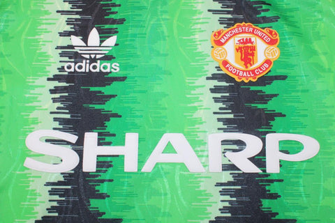 Manchester United Black Grün TW Langarm 90/92