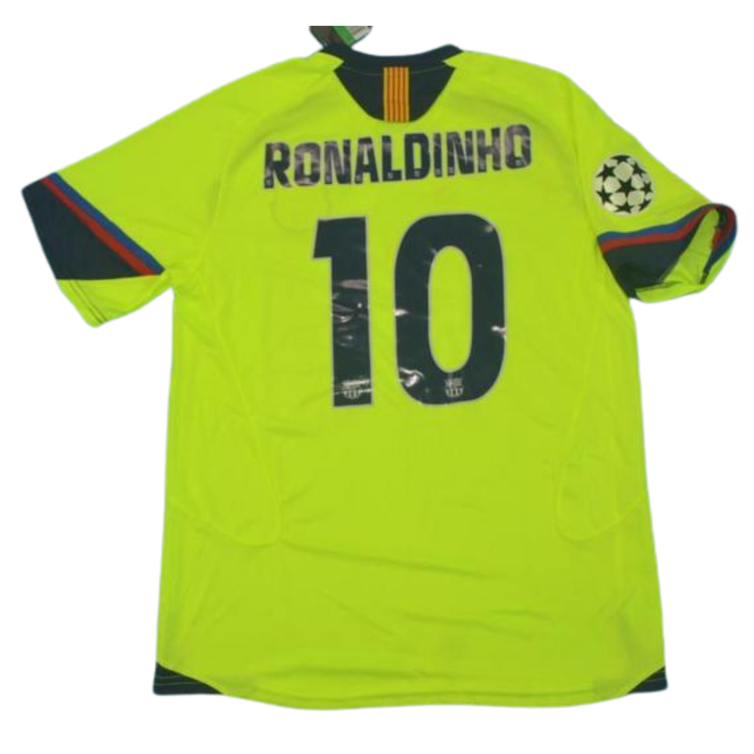 Barcelona Auswärts Grün 05/06  "Ronaldinho" Nº 10