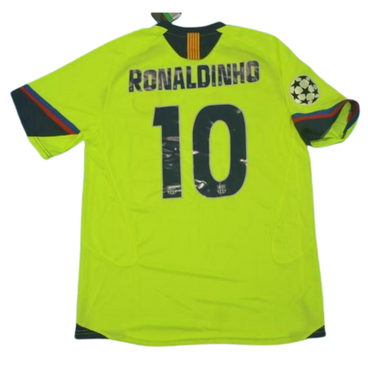 Barcelona Auswärts Grün 05/06  "Ronaldinho" Nº 10