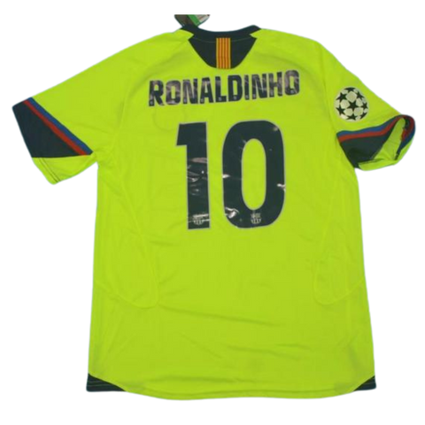 Barcelona Auswärts Grün 05/06  "Ronaldinho" Nº 10