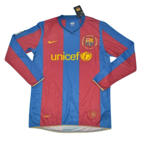 Barcelona Heim Langarm 07/08 "Ronaldinho" Nº 10