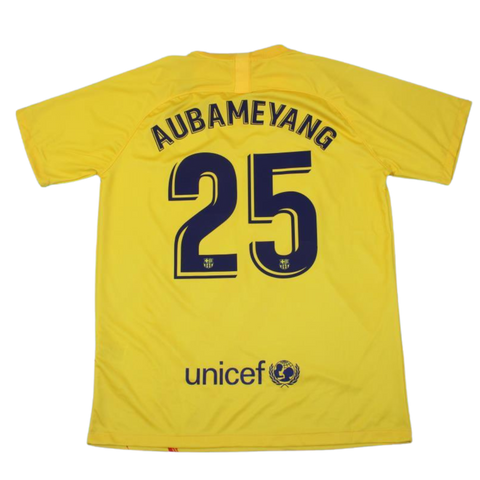 Barcelona Auswärts Gelb 19/20 "Aubameyang" Nº 25