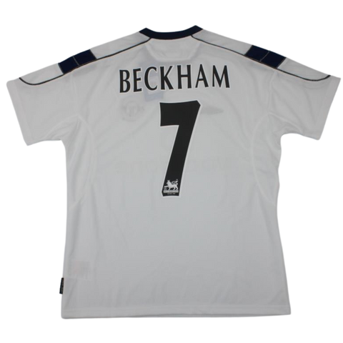 Manchester United Auswärts Weiß 99/00 "Beckham" Nº 7