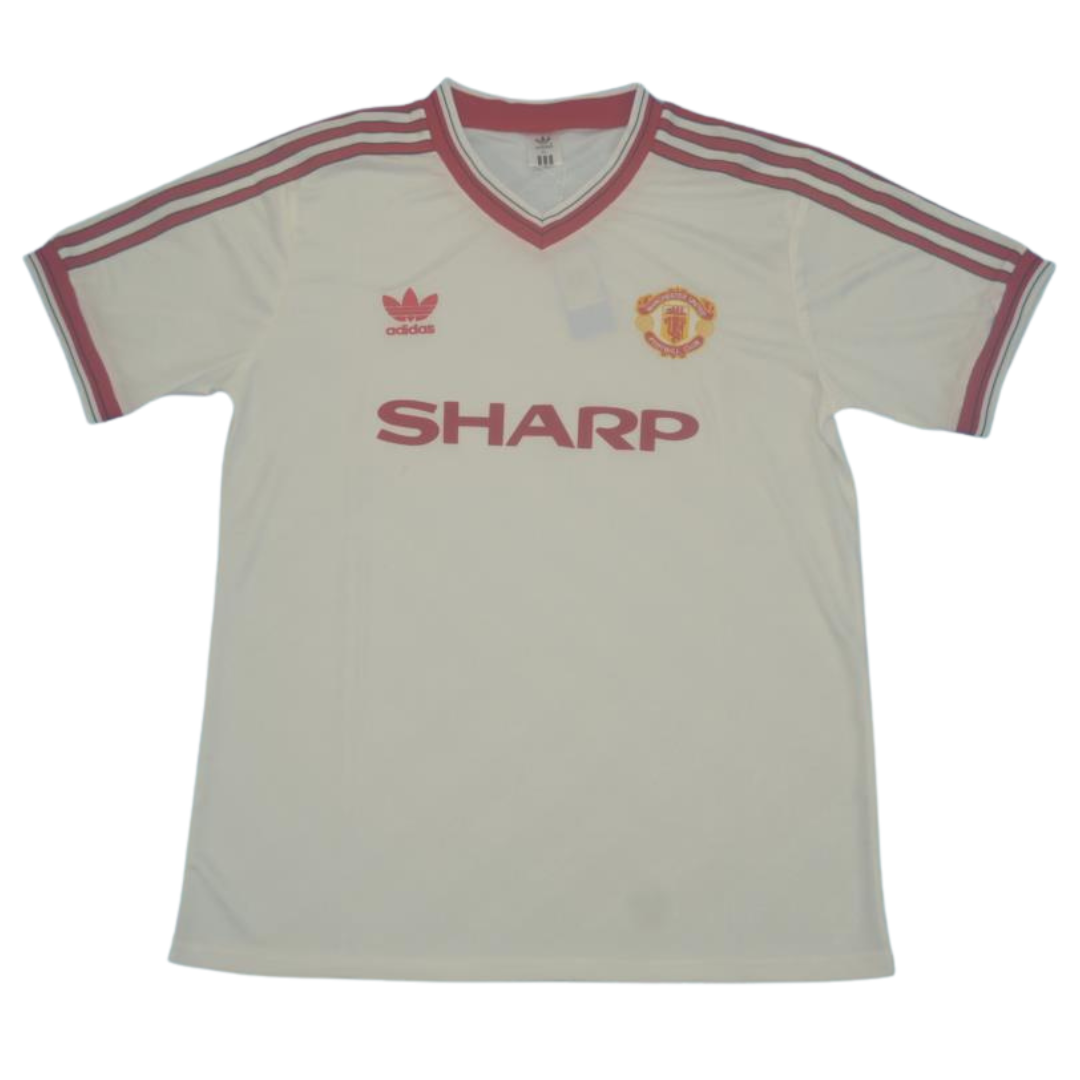 Manchester United Auswärts Weiß 86/88