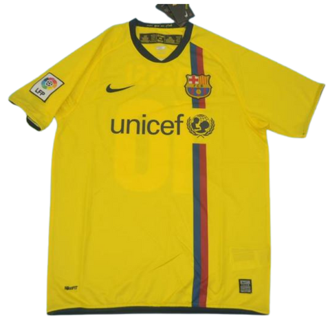 Barcelona Auswärts Gelb 08/09