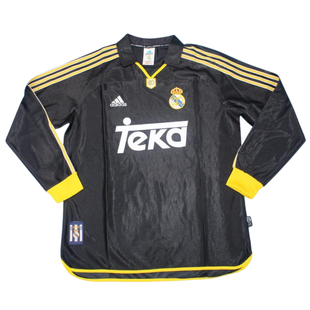 Real Madrid Auswärts Black Langarm 99/00