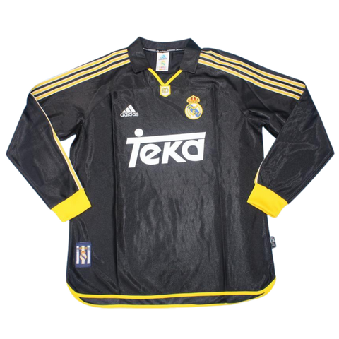 Real Madrid Auswärts Black Langarm 99/00