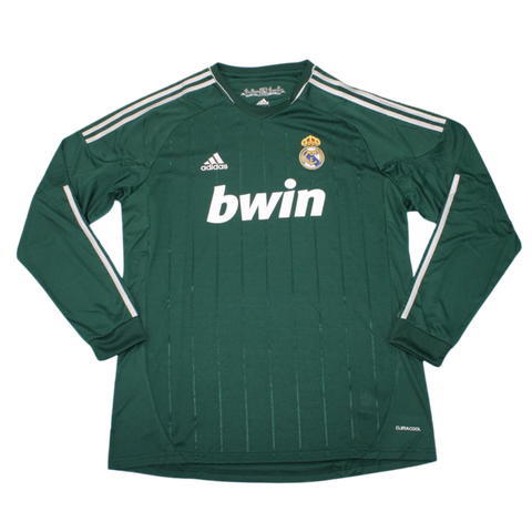Real Madrid Auswärts Alternative Grün Langarm 12/13