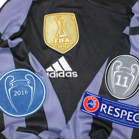 Real Madrid Auswärts Black Langarm 16/17