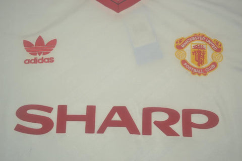 Manchester United Auswärts Weiß 86/88