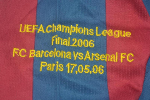 Barcelona Heim UCL Final 2006 Langarm "Ronaldinho" Nº 10