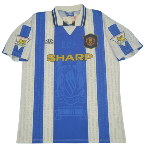 Manchester United Auswärts Blau Weiß 94/96 "Cantona" Nº 7