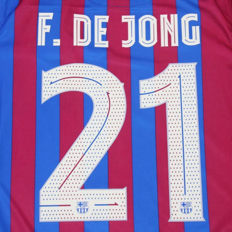 Barcelona Spain Supercopa 21/22 "F. De Jong" Nº 21