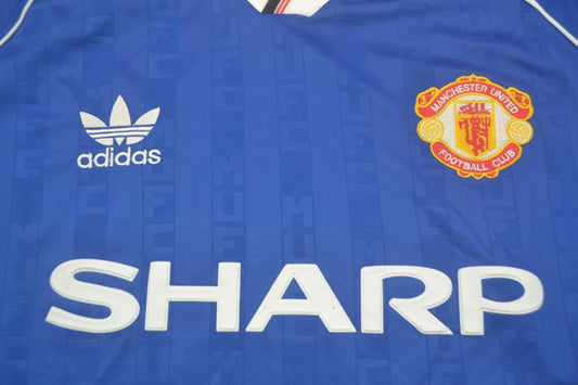 Manchester United Auswärts Blau 1988/1990 "Augusto" Nº 8