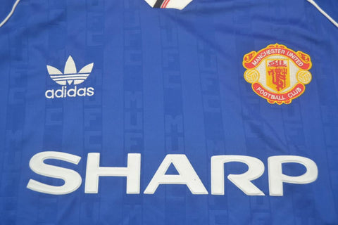 Manchester United Auswärts Blau 1988/1990