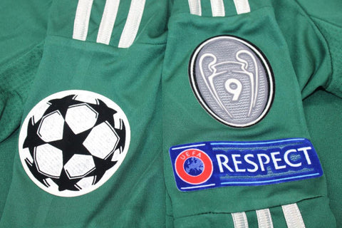 Real Madrid Auswärts Alternative Grün Langarm 12/13