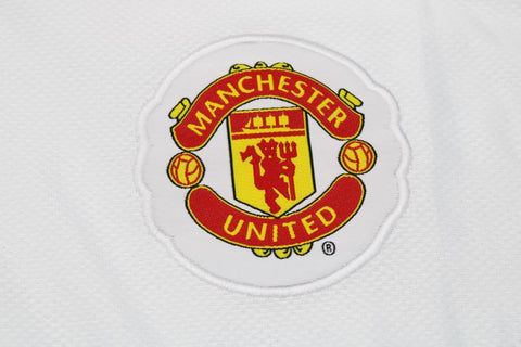 Manchester United Auswärts Weiß Langarm 08/09