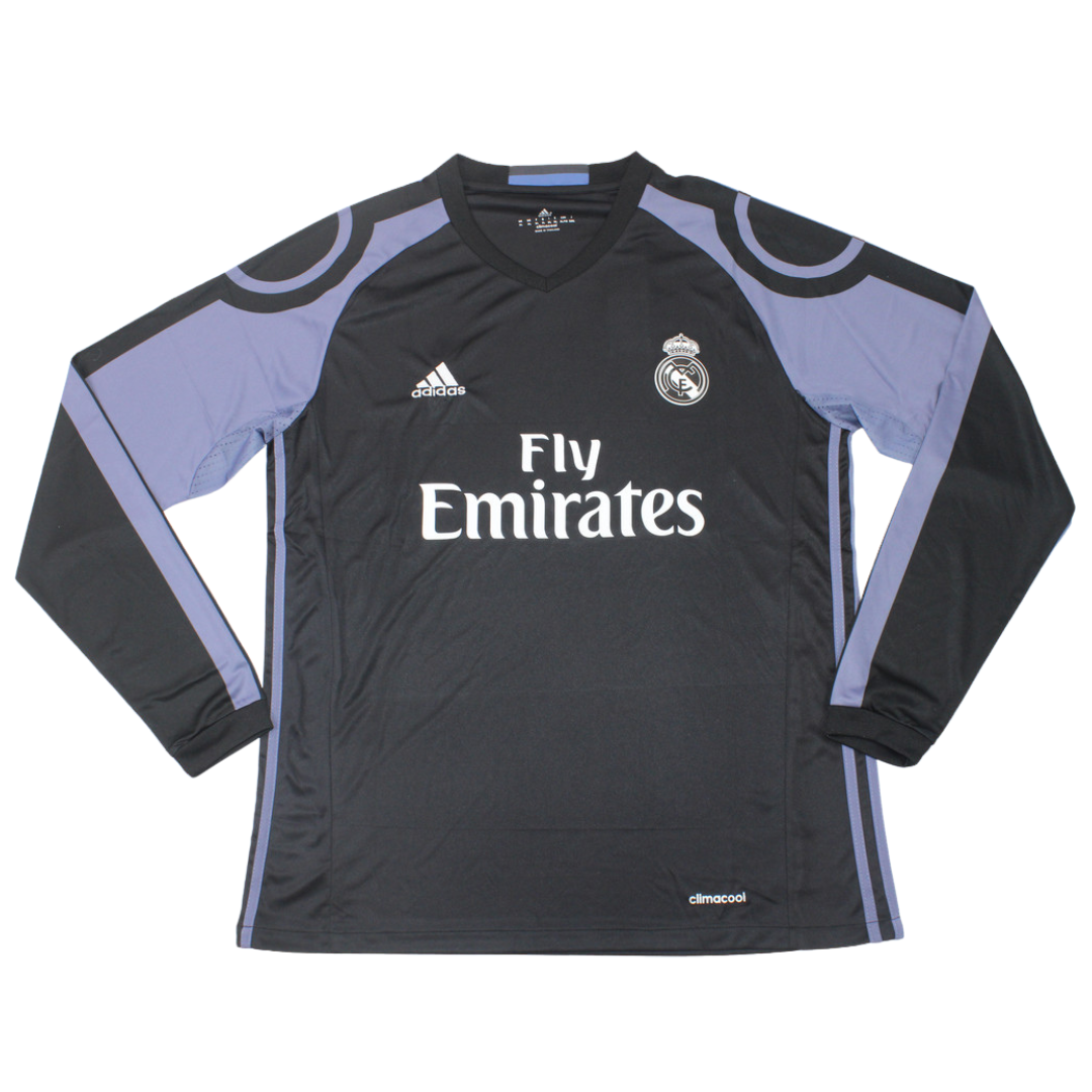 Real Madrid Auswärts Black Langarm 16/17