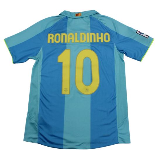 Barcelona Auswärts Blau 07/08 "Ronaldinho" Nº 10