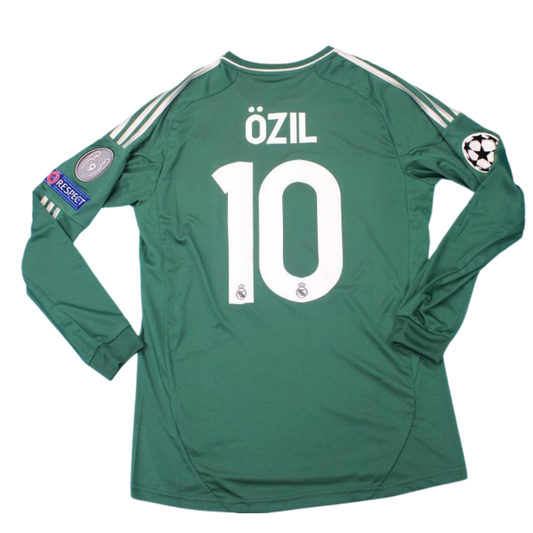 Real Madrid Auswärts Alternative Grün Langarm 12/13 "Özil" Nº 10