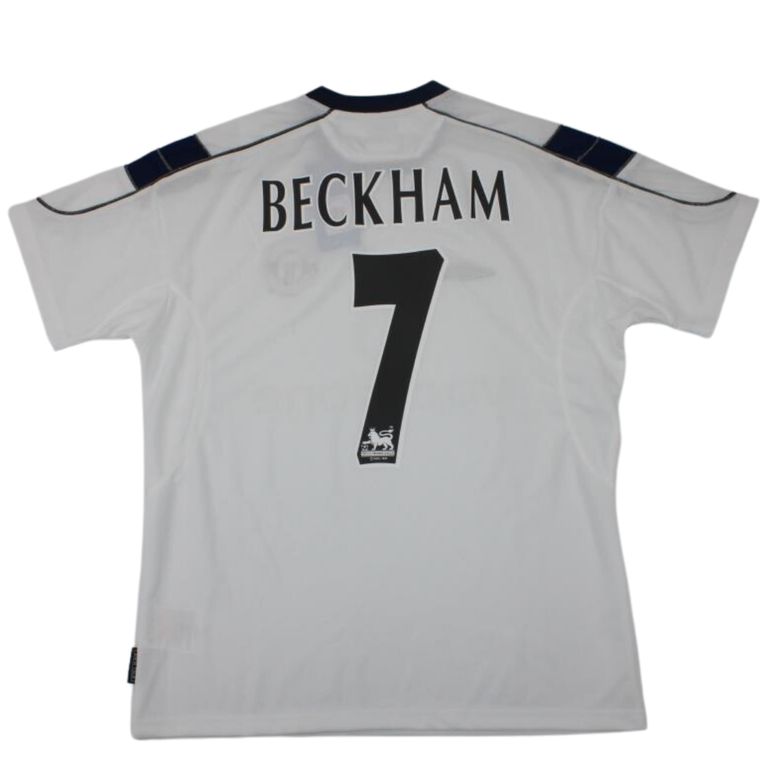 Manchester United Weiß Auswärts 99/00 "Beckham" Nº7