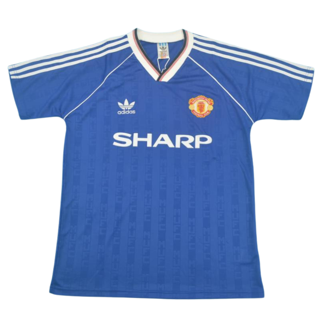 Manchester United Auswärts Blau 1988/1990
