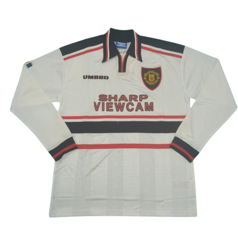 Manchester United Weiß Auswärts Langarm 97/99 "Beckham" Nº7