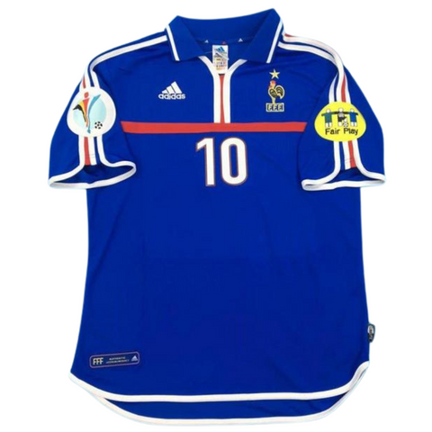 Frankreich Heim Final Version UEFA Europameisterschaft 2000 "Zidane" N°10