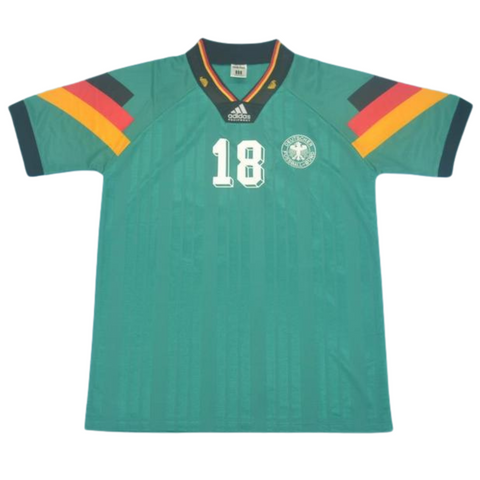 Deutschland Auswärts Grün 1992 "Klinsmann" Nr.18