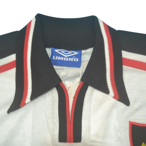 Manchester United Auswärts Weiß Langarm 97/99 "Beckham" Nº 7