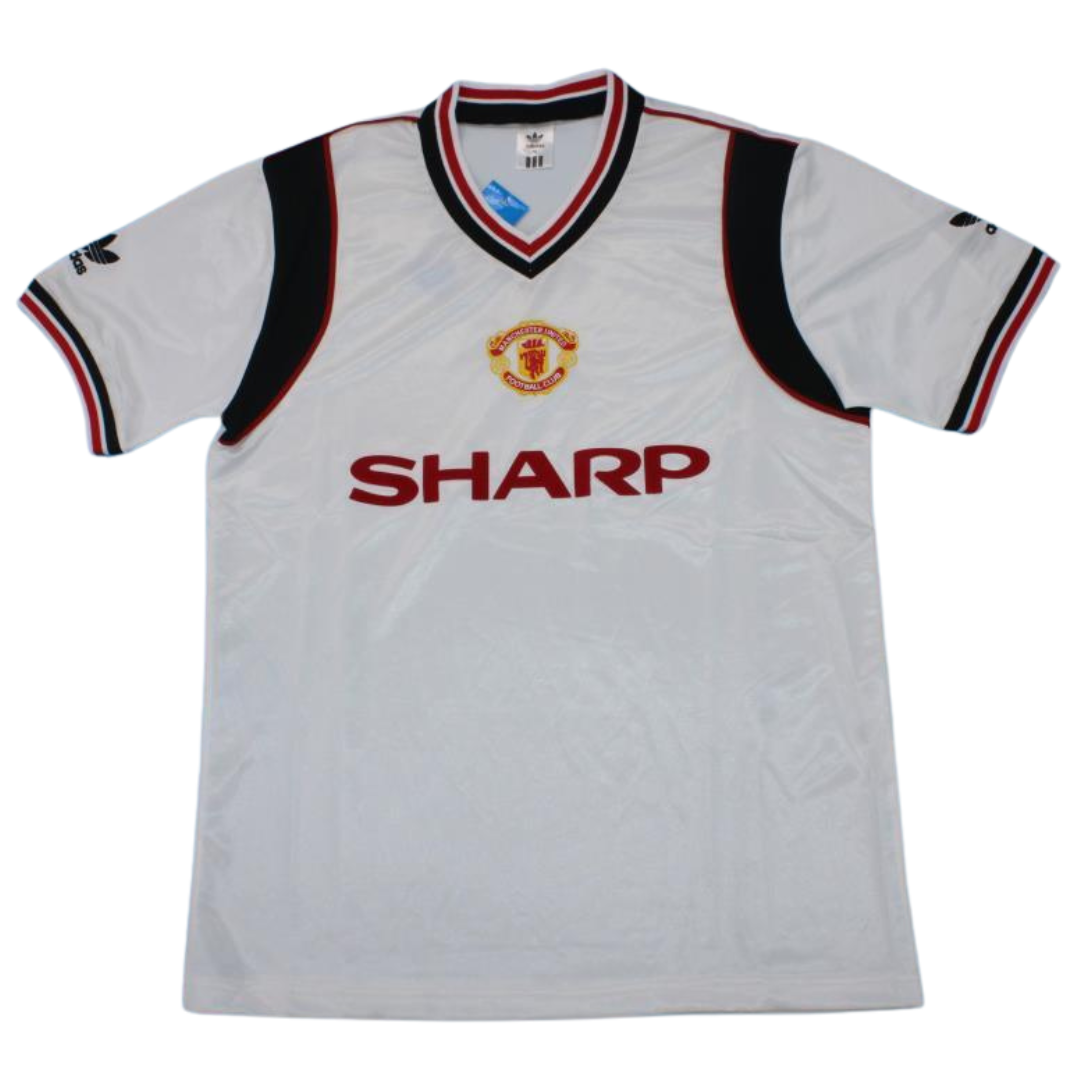 Manchester United Auswärts Weiß 84/86