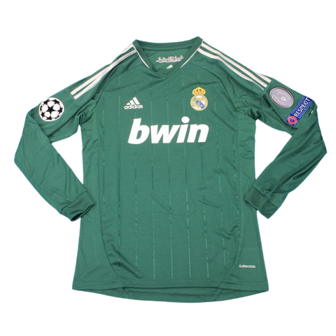 Real Madrid Auswärts Alternative Grün Langarm 12/13 "Özil" Nº 10