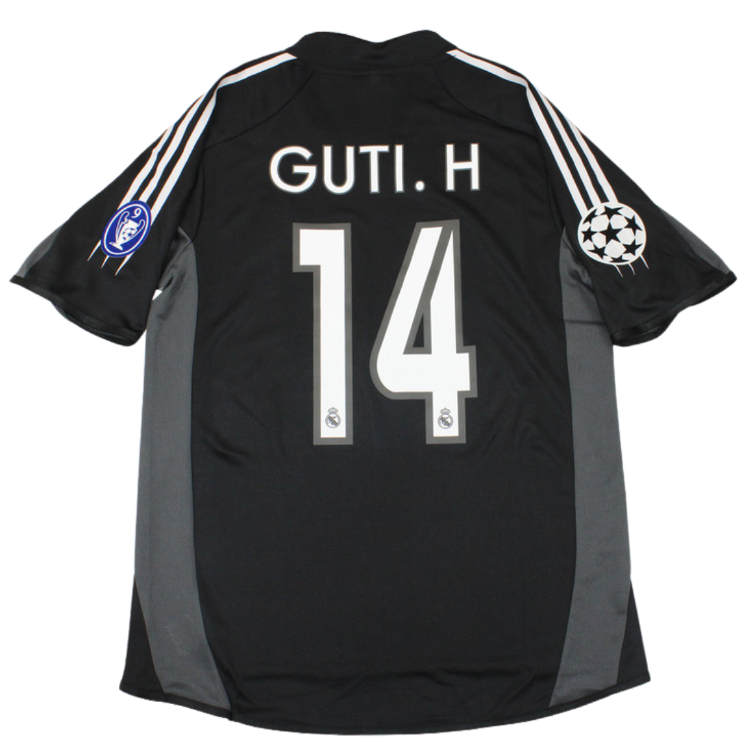 Real Madrid Auswärts Black 04/05 "Guti. H" Nº 14