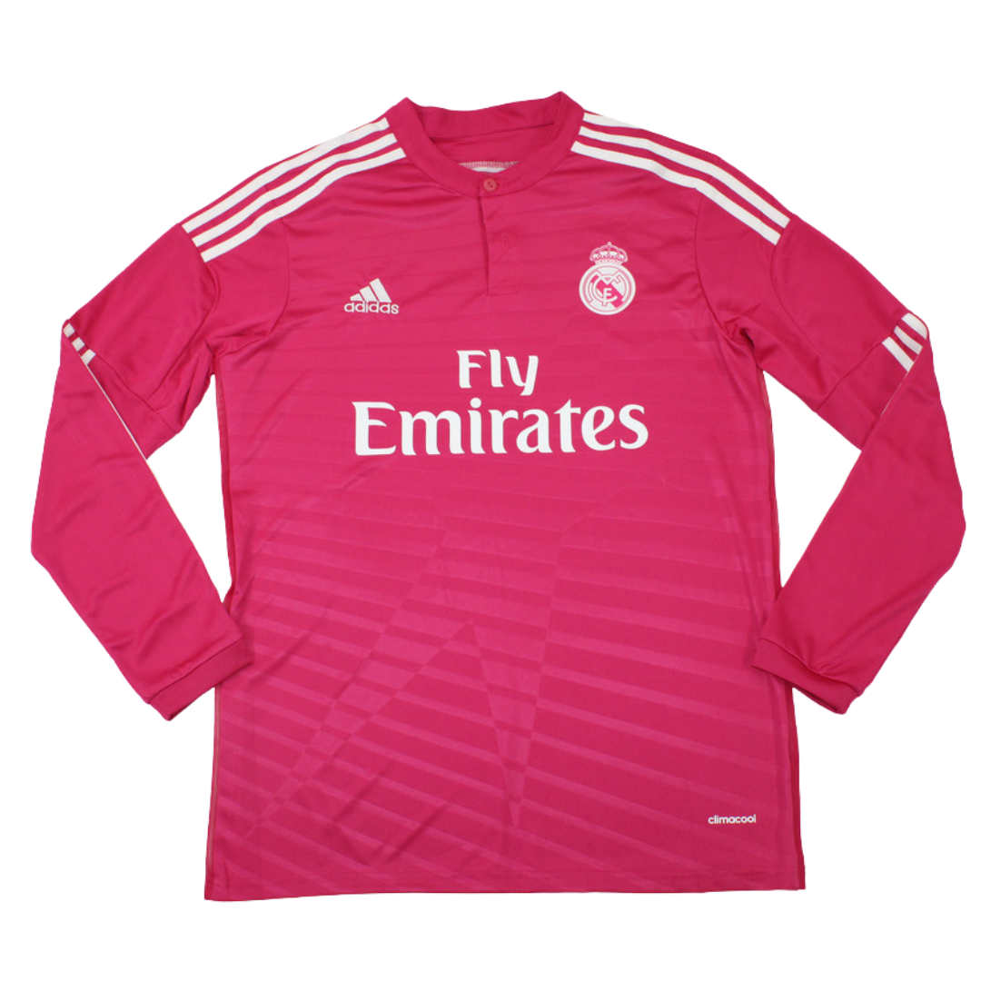 Real Madrid Auswärts Pink Langarm 14/15