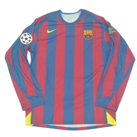 Barcelona Heim UCL Final 2006 Langarm "Ronaldinho" Nº 10