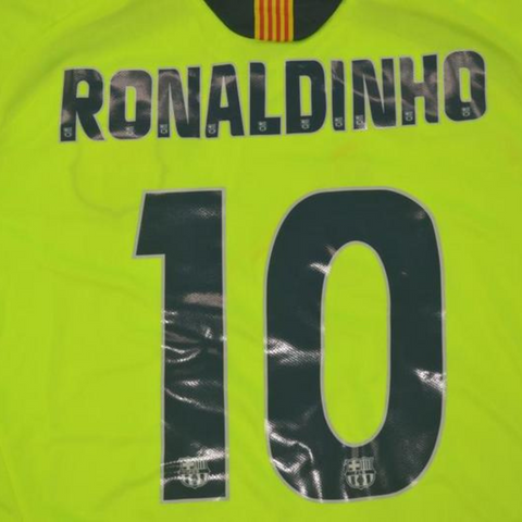 Barcelona Auswärts Grün 05/06  "Ronaldinho" Nº 10