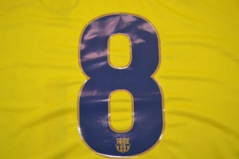 Barcelona Auswärts Gelb 08/09 "Iniesta" Nº 8