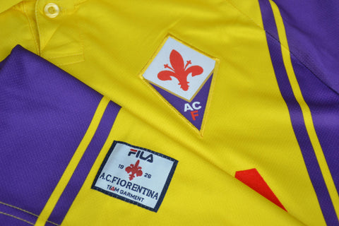 Fiorentina Alternative Gelb UCL Version Langarm 99/00 "Batistuta" Nr.9