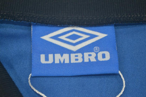 Manchester United Auswärts Blau Langarm 92/93