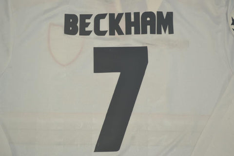 Manchester United Weiß Auswärts Langarm 97/99 "Beckham" Nº7