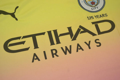 Manchester City Auswärts Pink Gelb 19/20