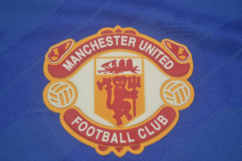 Manchester United Blau Langarm 86/88